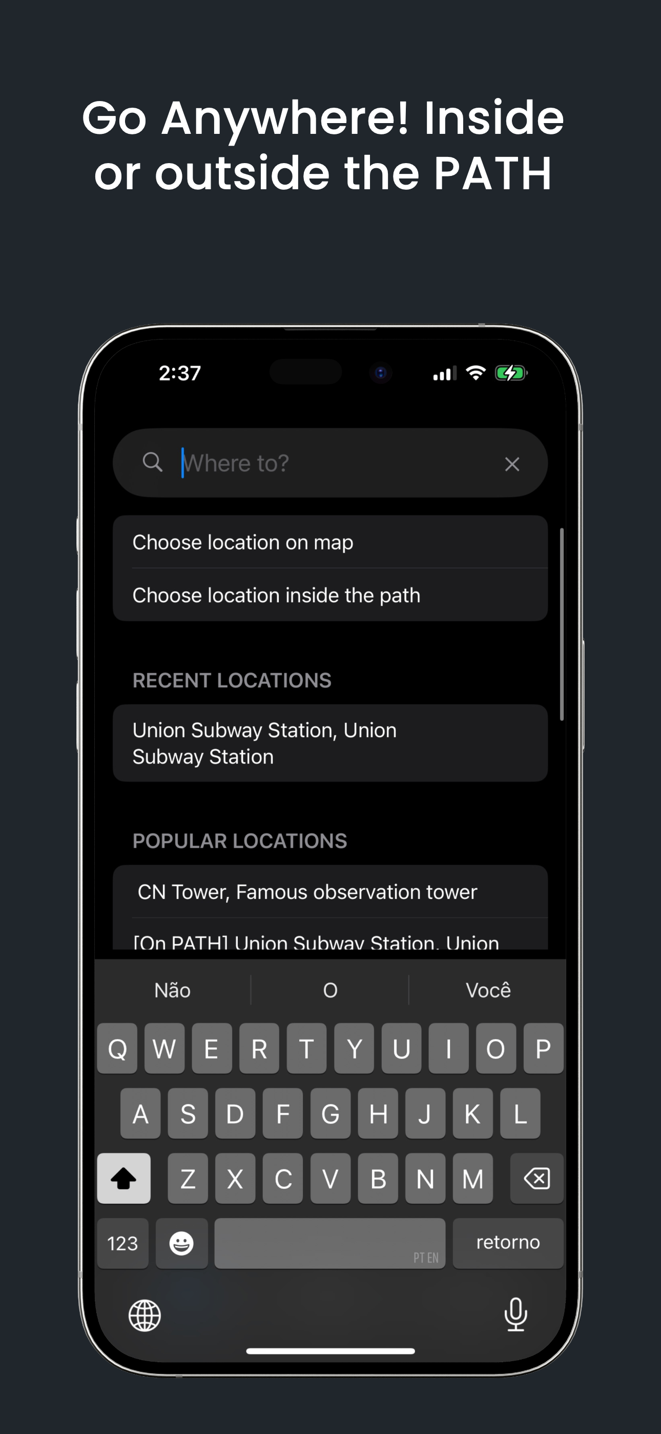 Screenshot of the app 7